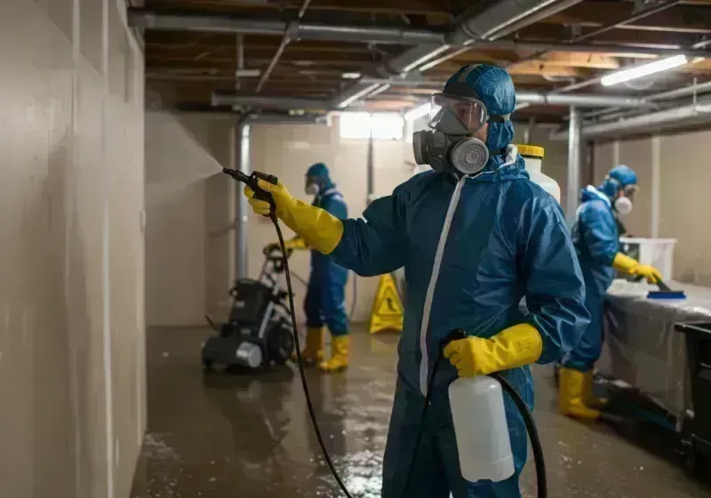 Basement Sanitization and Antimicrobial Treatment process in Brookfield, IL